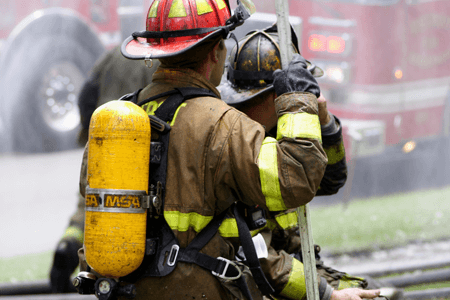 Firefighters Responding to Call