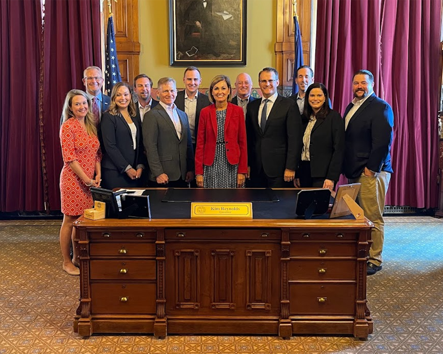 ACC Member Company Site Leaders and Representatives Participate in Iowa Chemistry Roundtable with Gov. Kim Reynolds, Des Moines, IA, July 2022