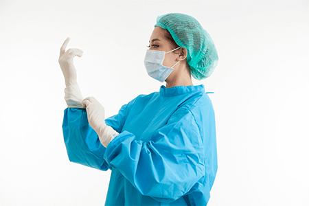 Medical Professional Wearing PPE