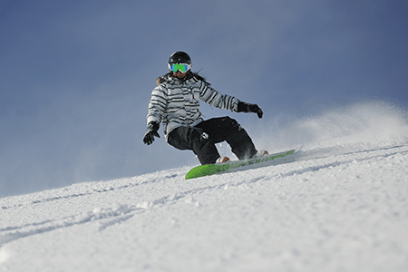 Snowboarder on Ski Slope