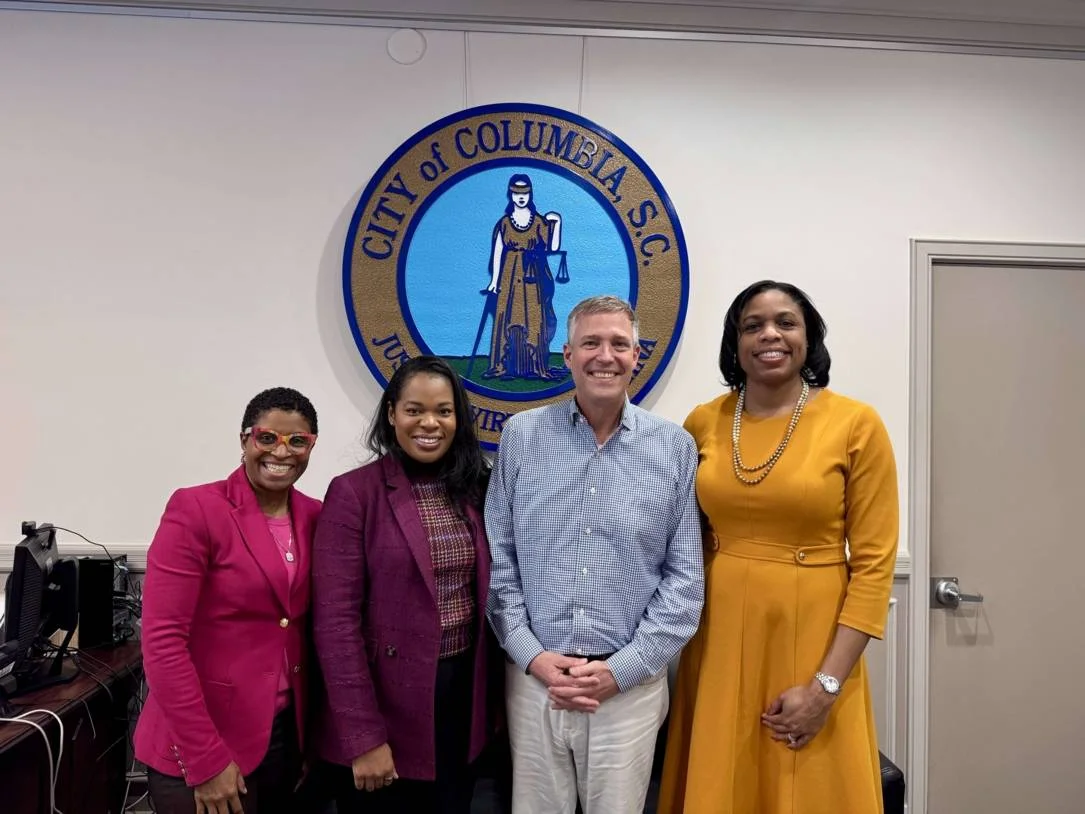 Kimberly Wise White with Mayor Rickenmann of South Carolina