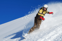 Snowboarder on Mountain